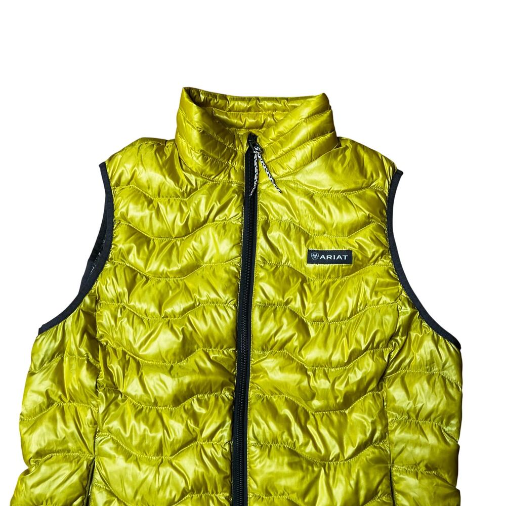 Ariat Women’s Ideal 3.0 Down Vest Yellow Small - Picture 2 of 5